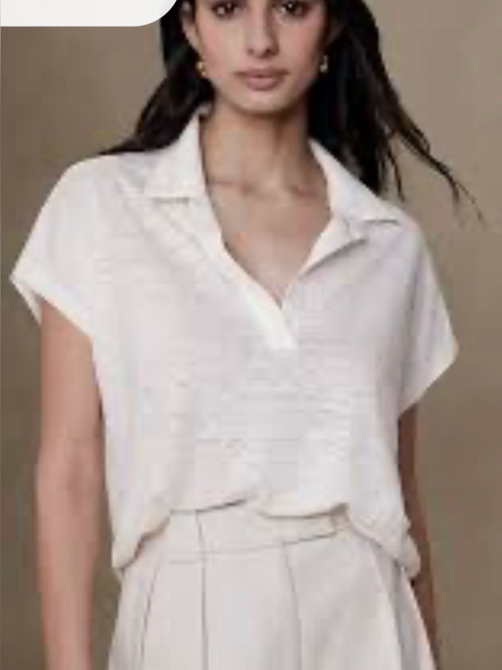 Banana Republic Linen Polo Shirt